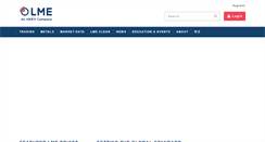 Desktop Screenshot of lme.com